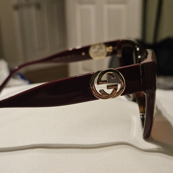Gucci sunglasses, burgundy color NEW - Picture 3 of 7